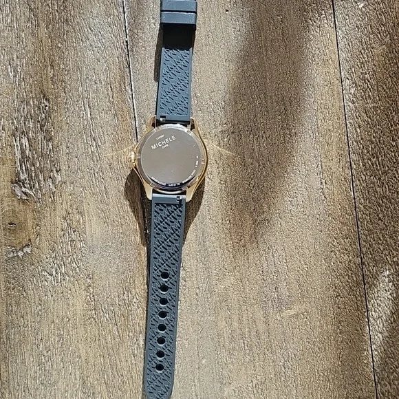 Black and Gold Women's Watch By Michele - Picture 6 of 8